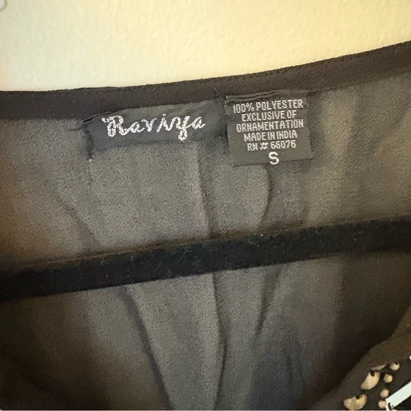 Raviya | Black Beaded Swim Coverup | Size Small - Picture 15 of 15